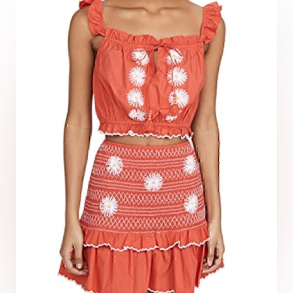 NWT- Saylor Esmeralda  Poppy Set Red, White & Yellow  Size  XS